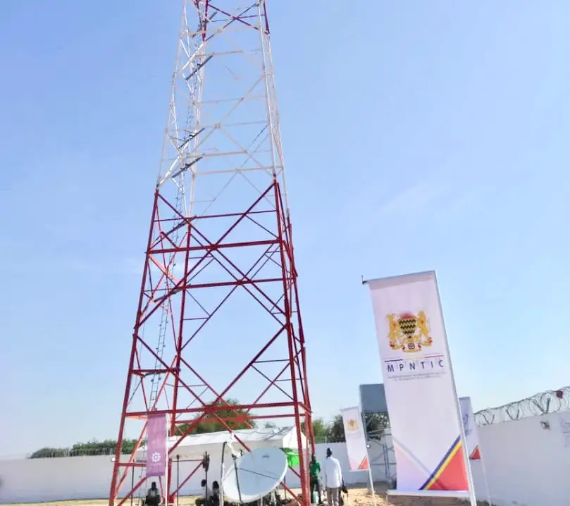 Inauguration le 13 juillet 2019 du réseau à fibre optique Tchad/Soudan à N'Djamena. © D.W./Alwihda Info