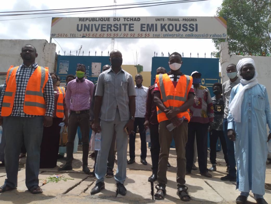 Tchad : L'Université Emi Koussi prépare sa reprise et reçoit un don de kits d'hygiène Tchad : L'Université Emi Koussi prépare sa reprise et reçoit un don de kits d'hygiène