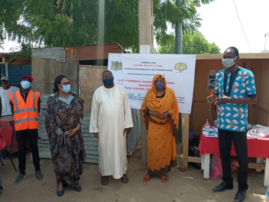 Tchad - Covid-19 : des femmes commerçantes en opération de sensibilisation à Moursal Tchad - Covid-19 : des femmes commerçantes en opération de sensibilisation à Moursal