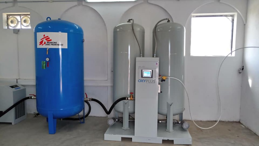 Tchad : une centrale de production d'oxygène inaugurée à N'Djamena. © DR/Min. Santé publique Tchad : une centrale de production d'oxygène inaugurée à N'Djamena. © DR/Min. Santé publique