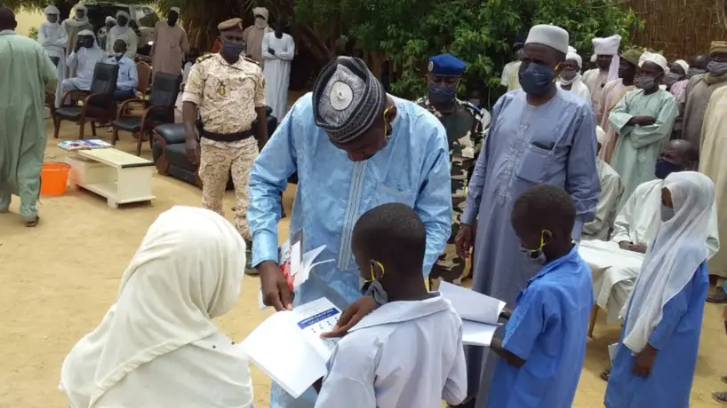 Tchad - COVID-19 : à Koundjourou, le groupe AGB apporte son appui aux élèves