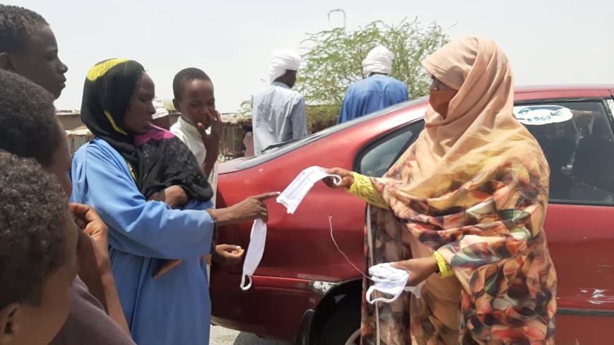 Tchad – Covid 19 : 500 masques remis à la population de Bachom : ©️ Mbainaissem Gédéon Mbeïbadoum /Alwihda Info