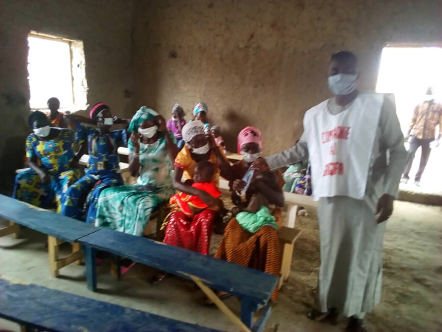 Tchad - Covid 19 : 500 masques remis à deux églises à Massakory : ©️ Mbainaissem Gédéon Mbeïbadoum/Alwihda Info