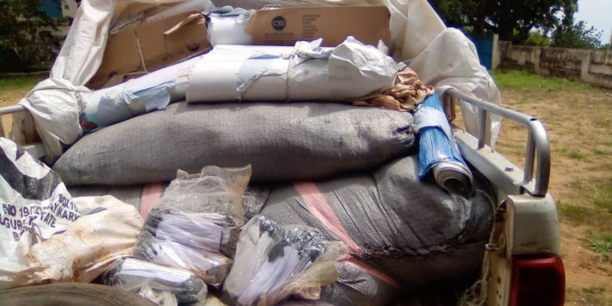 Tchad : au Mayo Kebbi Ouest, les classes d'examens reçoivent 33.688 masques. © Foka Mapagne/Alwihda Info Tchad : au Mayo Kebbi Ouest, les classes d'examens reçoivent 33.688 masques. © Foka Mapagne/Alwihda Info