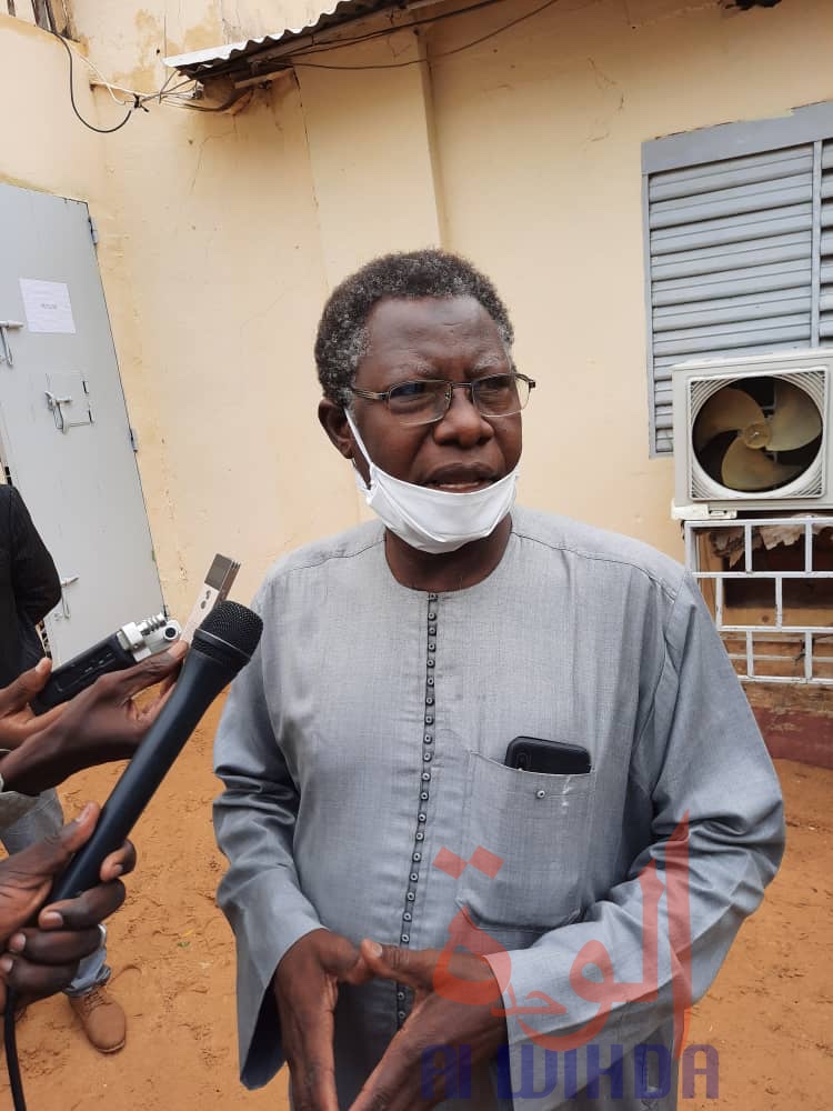 Le défenseur des droits de l'Homme et secrétaire général de la Convention tchadienne de défense des droits de l'Homme (CTDDH), Mahamat Nour Ibedou. © Djimet Wiche/Alwihda Info