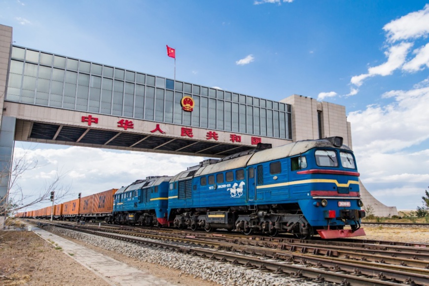 A China-Europe cargo train entering Chinese border. Photo: Guo Pengjie / People’s Daily Online A China-Europe cargo train entering Chinese border. Photo: Guo Pengjie / People’s Daily Online