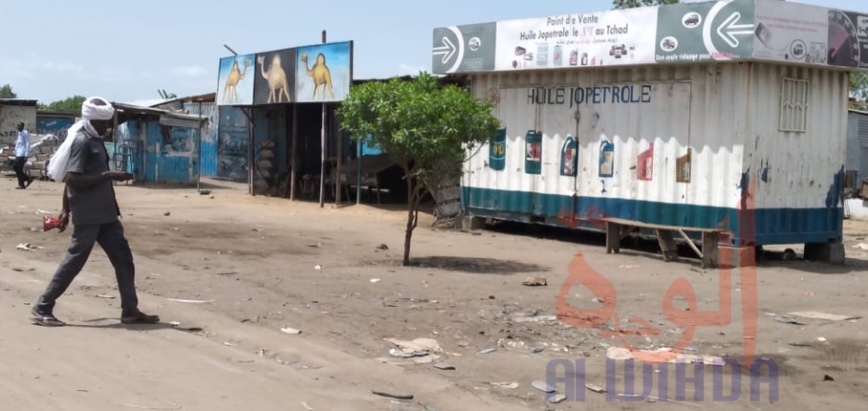 Le marché de Champ de Fil à N'Djamena, au Tchad, le 19 juillet 2020. © Ben Kadabio/Alwihda Info