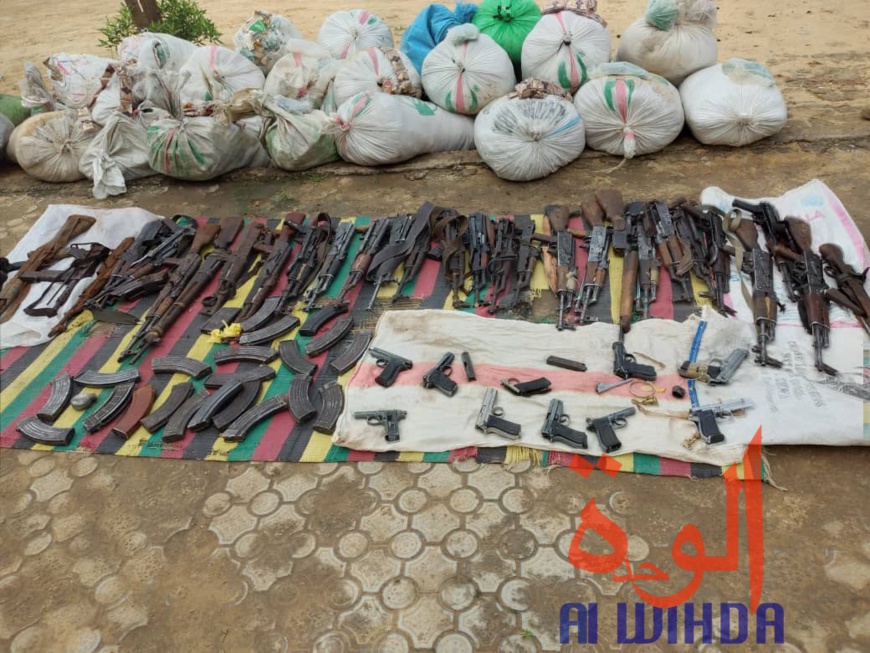 Tchad : des armes, des faux billets et de la drogue saisis par la gendarmerie, 29 arrestations
