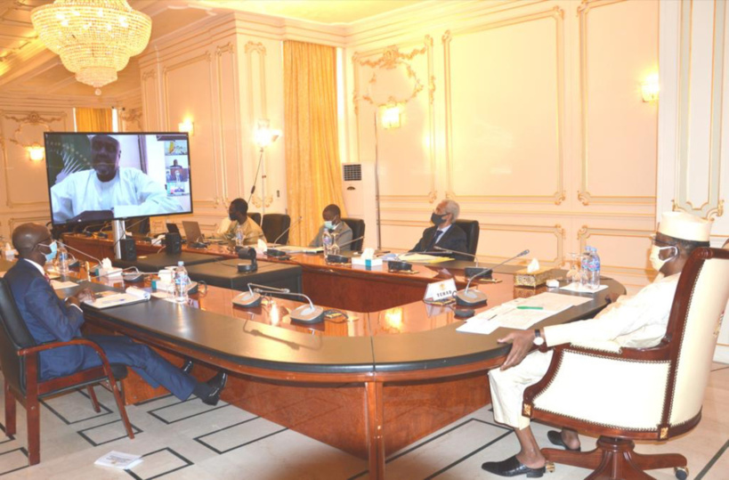 CEEAC : Idriss Déby a pris part au sommet par visioconférence. © PR CEEAC : Idriss Déby a pris part au sommet par visioconférence. © PR