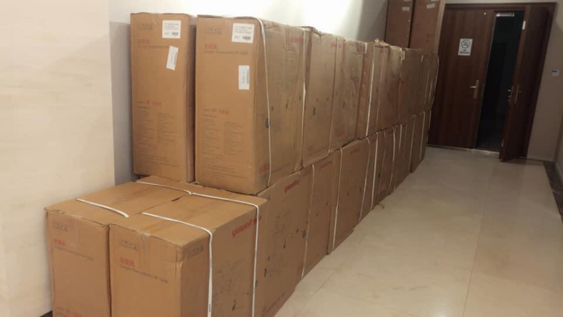 Covid-19 : Le Tchad réceptionne 100 respirateurs offerts par la Chine. © Min.Santé Covid-19 : Le Tchad réceptionne 100 respirateurs offerts par la Chine. © Min.Santé