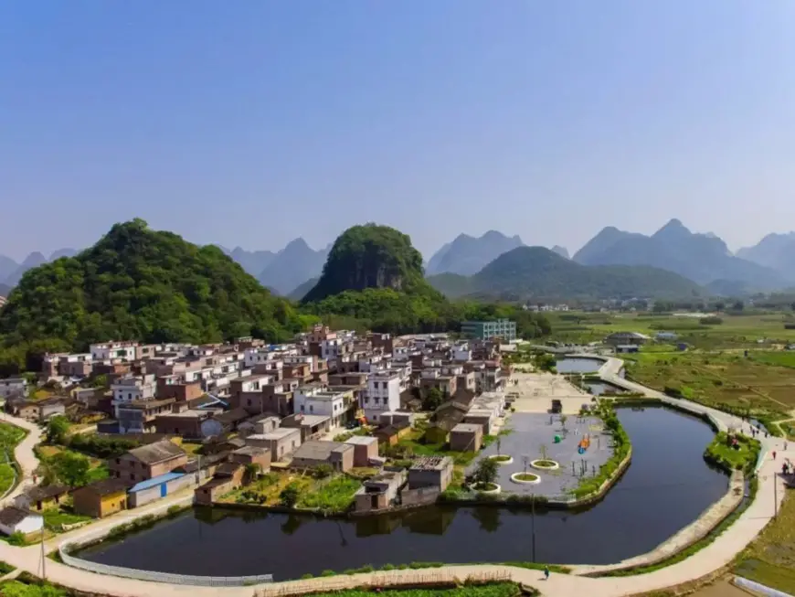 Photo shows beautiful scenery of Shuixi village in Qingyuan, South China’s Guangdong Province. (Photo/Courtesy of the Information Office of Qingyuan Municipal Government)