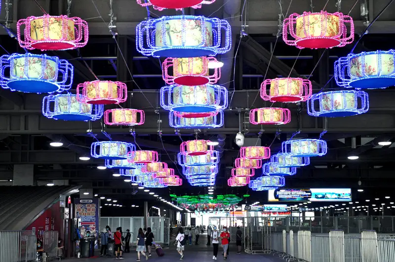 The venue of the 3rd CIIE is well decorated, July 25. (Photo by Yan Daming/People’s Daily Online)