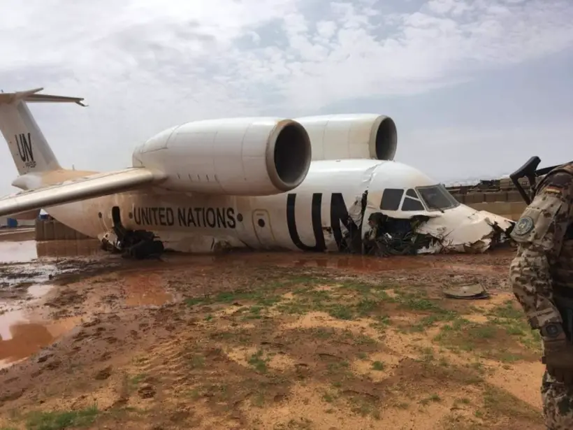 Mali : un avion de la MINUSMA rate son atterrissage à Gao. © Droits réservés