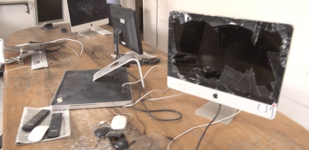 Sénégal : vives réactions après l'attaque du bureau du journal Les Echos. © DR Sénégal : vives réactions après l'attaque du bureau du journal Les Echos. © DR