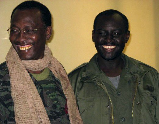 Le chef de l'État Idriss Déby (gauche) et Mahamat Nour Abdelkérim. Illustration © Droits réservés
