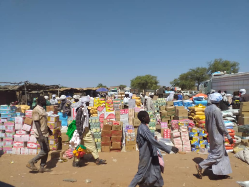 Le marché de Goz Beida, au Sila. © Mahamat Issa Gadaya/Alwihda Info