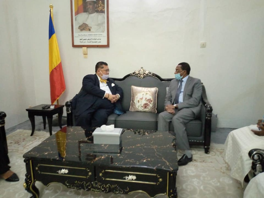 Tchad : un envoyé spécial du président Donald Trump à N’Djamena. © Min. Communication Tchad : un envoyé spécial du président Donald Trump à N’Djamena. © Min. Communication