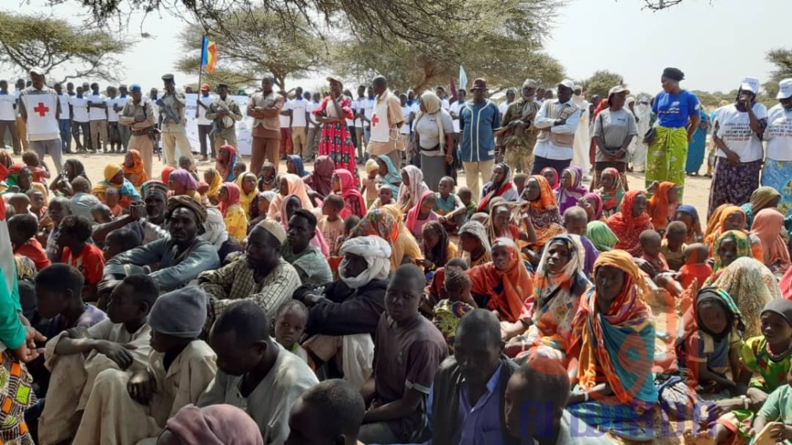 Des réfugiés soudanais accueillis au Tchad, début février 2020. © Abba Issa/Alwihda Info Des réfugiés soudanais accueillis au Tchad, début février 2020. © Abba Issa/Alwihda Info