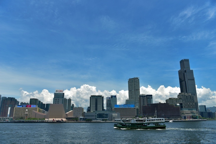 Photo taken on July 27, 2019 shows the view of the Victoria Harbor, Hong Kong. People’s Daily Online/Duan Changzheng Photo taken on July 27, 2019 shows the view of the Victoria Harbor, Hong Kong. People’s Daily Online/Duan Changzheng