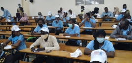 Conférence-débat sur l'engagement de la jeunesse tchadienne dans l'action mondiale, au CEFOD, à N'Djamena, le 15 août 2020. © Ben Kadabio/Alwihda Info Conférence-débat sur l'engagement de la jeunesse tchadienne dans l'action mondiale, au CEFOD, à N'Djamena, le 15 août 2020. © Ben Kadabio/Alwihda Info