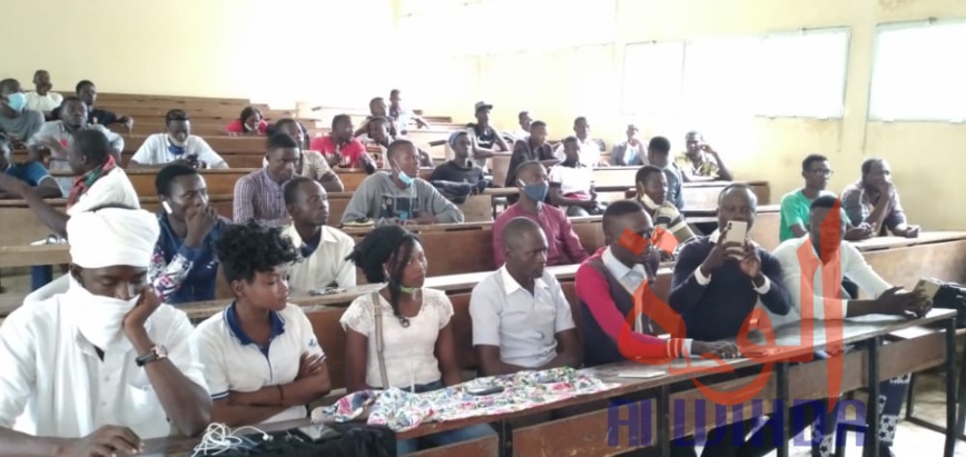 Les membres du bureau de l'UNET à N'Djamena le 29 août 2020. © Ben Kadabio/Alwihda Info Les membres du bureau de l'UNET à N'Djamena le 29 août 2020. © Ben Kadabio/Alwihda Info