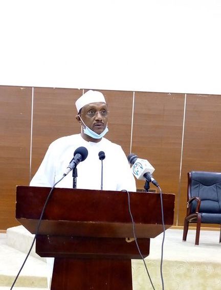 Le ministre de la Communication Cherif Mahamat Zene. © Min. Com