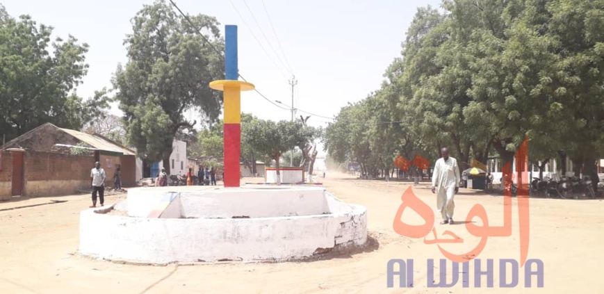 Un rond-point à Laï, dans la Tandjilé. © Éric Guedi/Alwihda Info