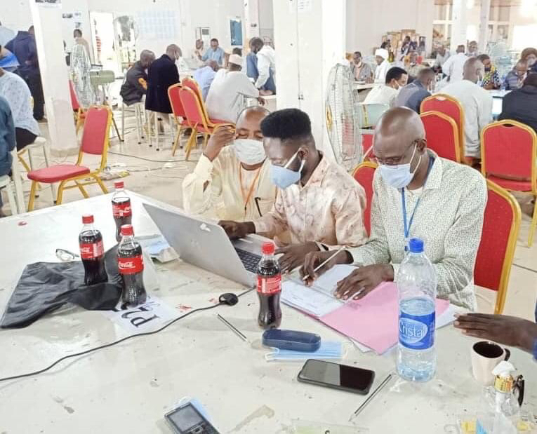 Tchad : phase de saisie des notes du baccalauréat pour le jury. © ONECS