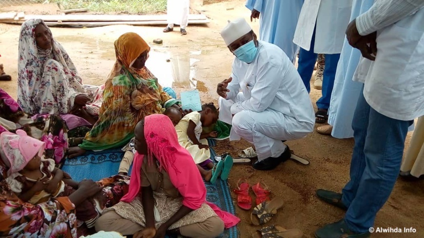 Des patients dans un centre de santé à Abéché, fin août 2020. © Abba Issa/Alwihda Info Des patients dans un centre de santé à Abéché, fin août 2020. © Abba Issa/Alwihda Info