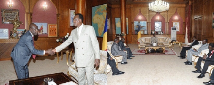 Les leaders syndicaux reçus par le chef de l'Etat, Idriss Déby. Crédits photos : Présidence de la République. Les leaders syndicaux reçus par le chef de l'Etat, Idriss Déby. Crédits photos : Présidence de la République.