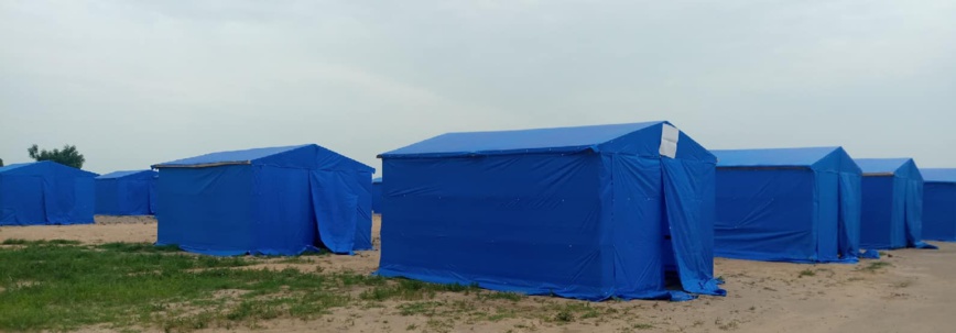 Tchad : des victimes d'inondations acheminées vers le site de Toukra. © Min.Santé Tchad : des victimes d'inondations acheminées vers le site de Toukra. © Min.Santé