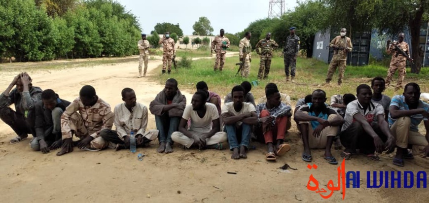 Tchad : 17 présumés malfrats arrêtés par la Gendarmerie. © Malick Mahamat, Ben Kadabio/Alwihda Info Tchad : 17 présumés malfrats arrêtés par la Gendarmerie. © Malick Mahamat, Ben Kadabio/Alwihda Info