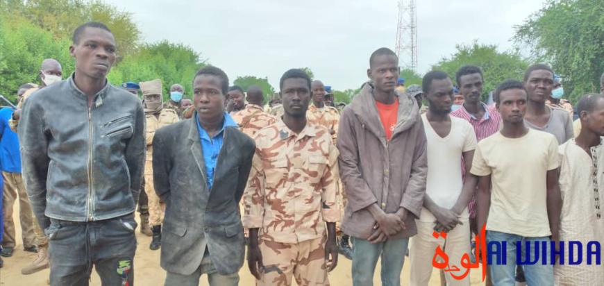 Tchad : 17 présumés malfrats arrêtés par la Gendarmerie. © Malick Mahamat, Ben Kadabio/Alwihda Info Tchad : 17 présumés malfrats arrêtés par la Gendarmerie. © Malick Mahamat, Ben Kadabio/Alwihda Info