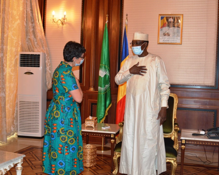 Tchad : la ministre espagnole des Affaires étrangères reçue à la Présidence. © PR Tchad : la ministre espagnole des Affaires étrangères reçue à la Présidence. © PR