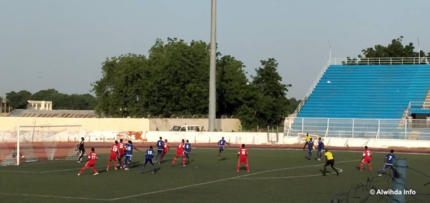 Les SAO du Tchad le 25 septembre 2020 lors d'un match contre les Crocodiles du Nil à N'Djamena. © Malick Mahamat/Alwihda Info