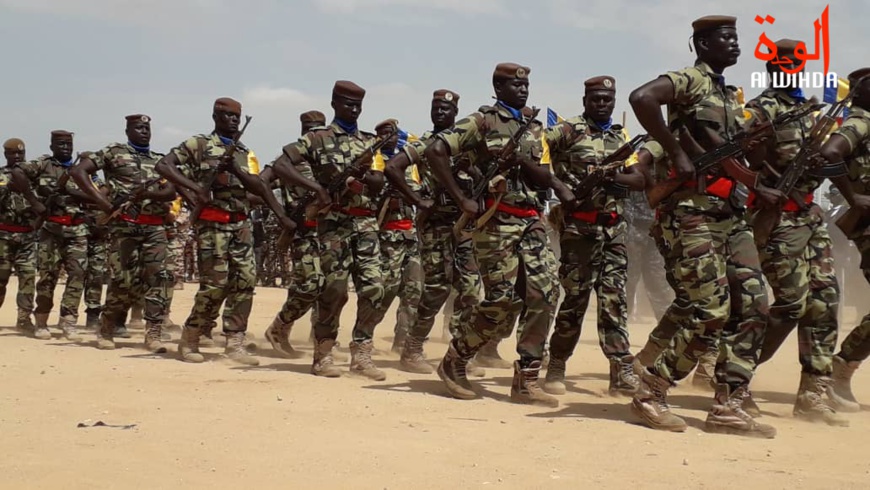Des militaires lors d'un défilé au Tchad. © Alwihda Info Des militaires lors d'un défilé au Tchad. © Alwihda Info