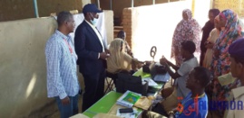 Tchad : le maire d'Ati inspecte les centres d'enrôlement et lance appel aux retardataires. © Hassan Djidda Hassan/Alwihda Info Tchad : le maire d'Ati inspecte les centres d'enrôlement et lance appel aux retardataires. © Hassan Djidda Hassan/Alwihda Info