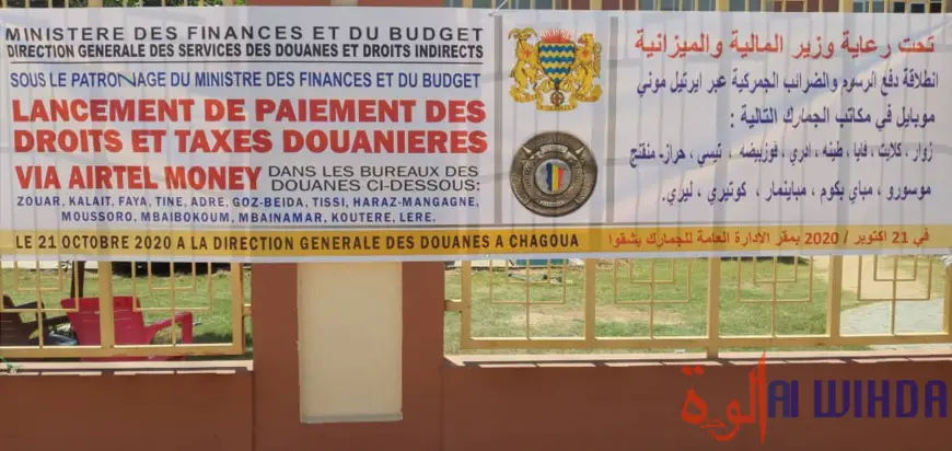 Tchad : lancement du système de paiement des droits et taxes douanières via Airtel Money. © Malick Mahamat/Alwihda Info