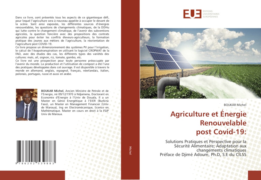 L'ex-ministre Boukar Michel sort un livre sur l'agriculture et l'énergie renouvelable post Covid-19 L'ex-ministre Boukar Michel sort un livre sur l'agriculture et l'énergie renouvelable post Covid-19