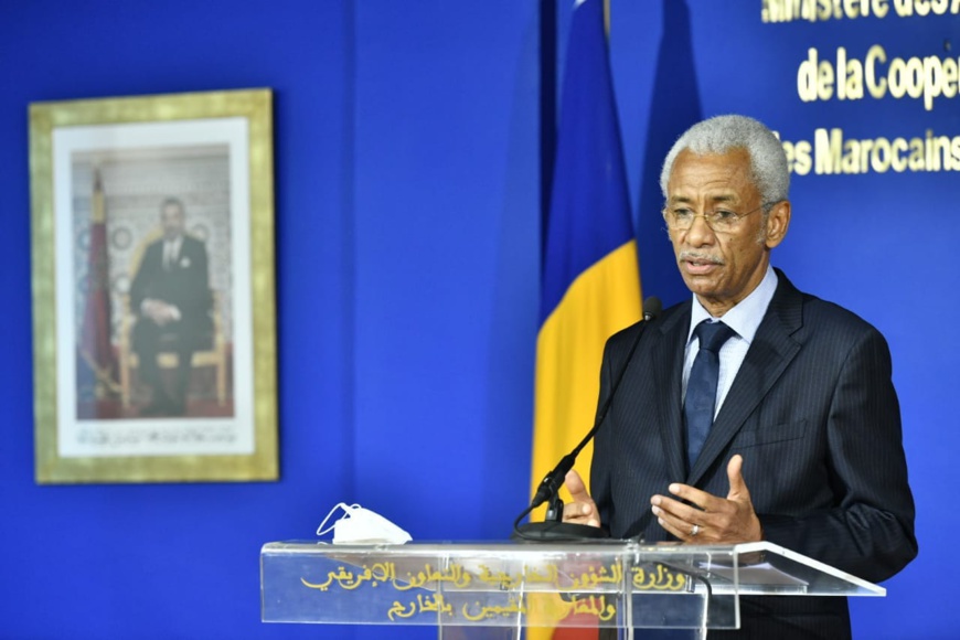 Le ministre tchadien des Affaires étrangères reçu par son homologue marocain à Rabat. © Diplomatie.ma Le ministre tchadien des Affaires étrangères reçu par son homologue marocain à Rabat. © Diplomatie.ma