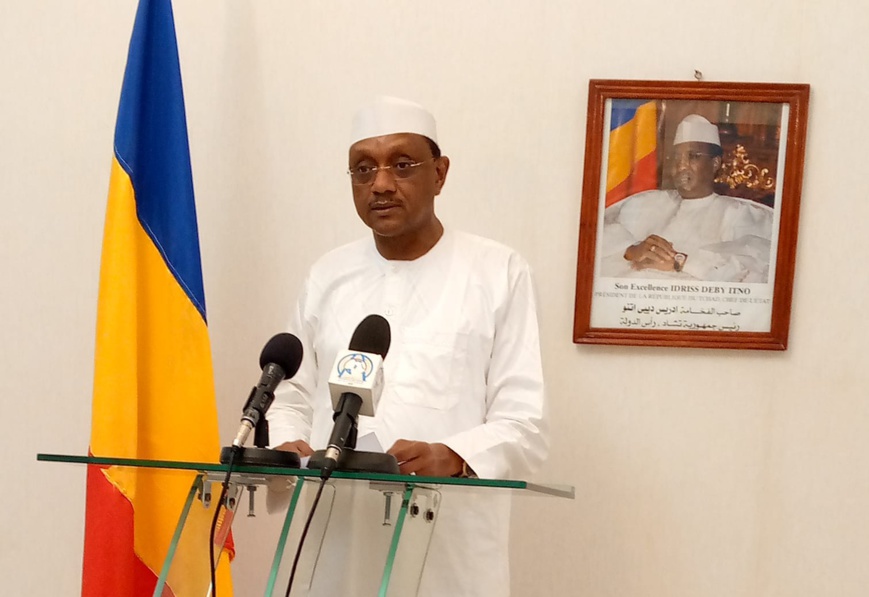 Le ministre de la Communication, porte-parole du Gouvernement, l'Ambassadeur Chérif Mahamat Zène. © Min.Com Le ministre de la Communication, porte-parole du Gouvernement, l'Ambassadeur Chérif Mahamat Zène. © Min.Com