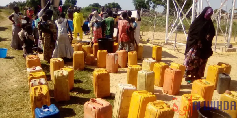 Tchad : don d'un château d'eau et grand soulagement dans un quartier de Pala. © Foka Mapagne/Alwihda Info