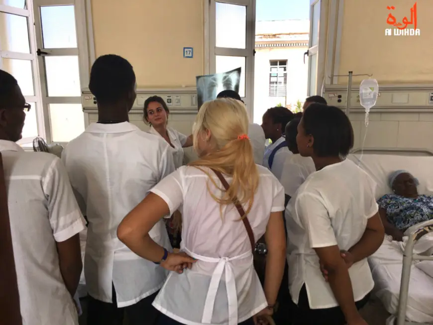 Des étudiants tchadiens en cours de médecine à La Havane, à Cuba. © Alwihda Info