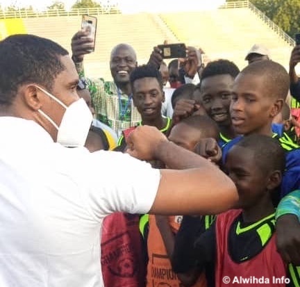 Samuel Eto'o à N'Djamena. © Malick Mahamat/Alwihda Info