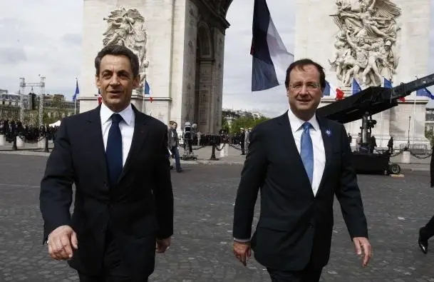 Nicolas Sarkozy et François Hollande. Crédits photos : Sources