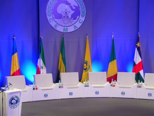 Les drapeaux des pays de la CEMAC. © DR