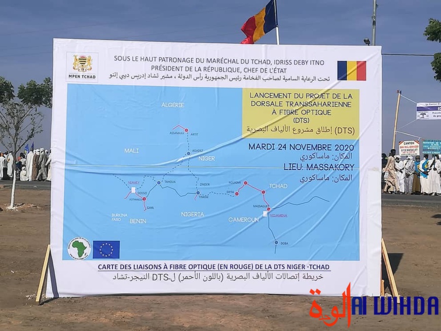 Tchad : le président au Hadjer Lamis pour lancer le projet de la dorsale transaharienne à fibre optique Tchad : le président au Hadjer Lamis pour lancer le projet de la dorsale transaharienne à fibre optique