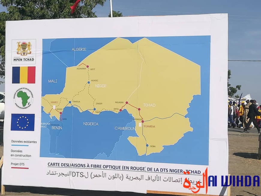 Tchad : le président au Hadjer Lamis pour lancer le projet de la dorsale transaharienne à fibre optique