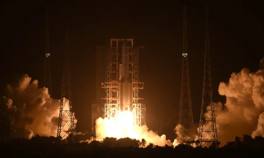 China launches Chang’e-5 mission via Long March-5 rocket to retrieve Moon rocks at Wenchang Space Launch Center from South China’s Hainan Province early Tuesday morning. Photo: Li Dike