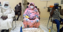 Au centre, la gouverneure du Hadjer Lamis, Dr Haoua Outman Djamé. Au centre, la gouverneure du Hadjer Lamis, Dr Haoua Outman Djamé.